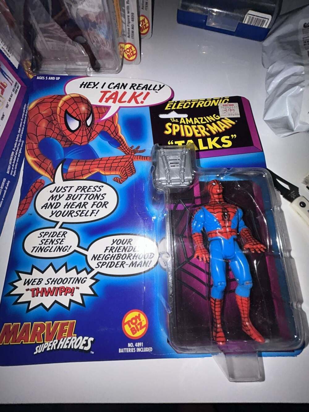 Toy Biz Marvel Super Heroes Electronic Talking The Amazing Spider-Man
